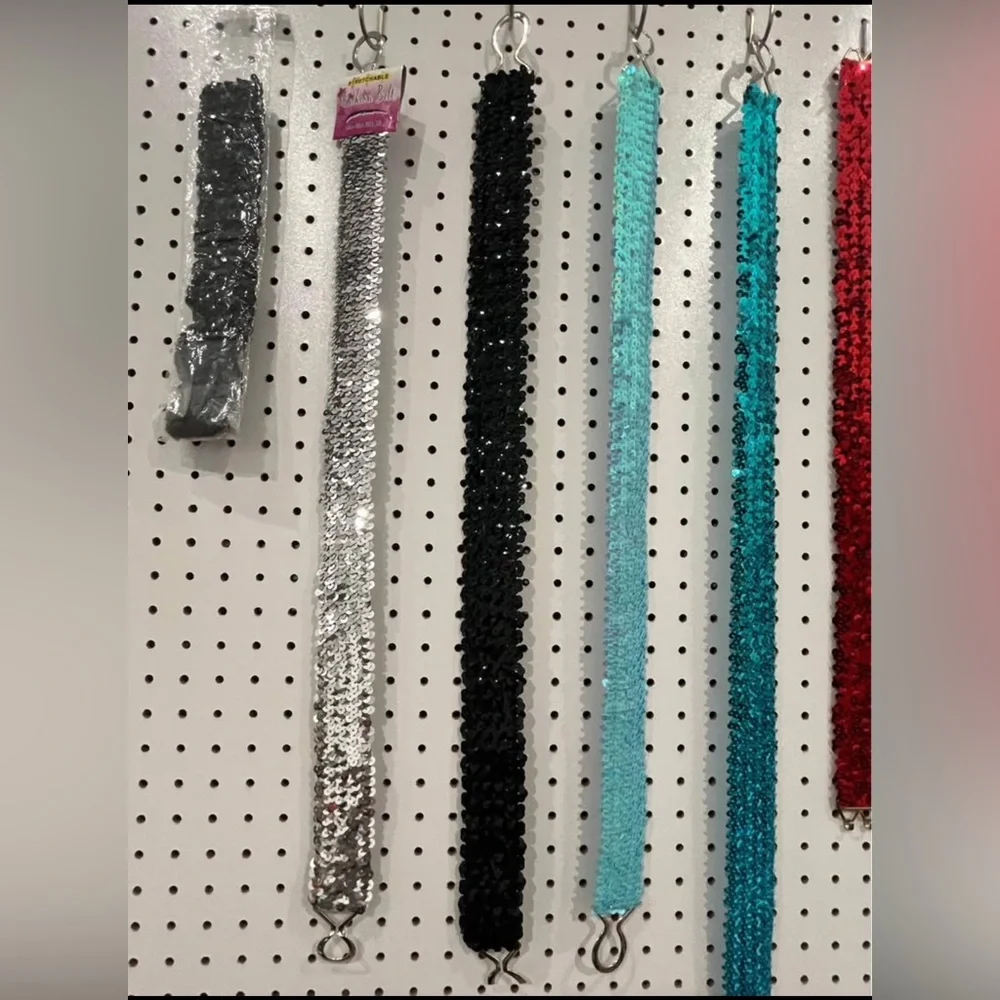 Lot of Various Sequin Waist Belts. Please‎ read description!